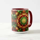 Decorative Red Green Holiday Mug Mok (Voorkant rechts)