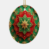 Decorative Red Green Holiday Ornament (Rechts)