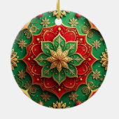 Decorative Red Green Holiday Ornament (Achterkant)