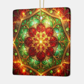 Decorative Red Green Holiday Ornament (Links)