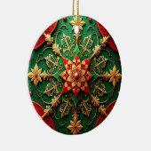 Decorative Red Green Holiday Ornament (Rechts)