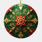 Decorative Red Green Holiday Ornament (Achterkant)