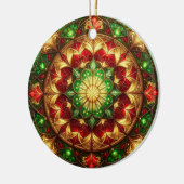 Decorative Red Green Holiday Ornament (Links)