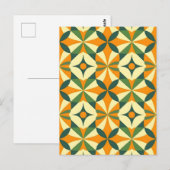 Decorative retro seamless pattern briefkaart (Voorkant / Achterkant)