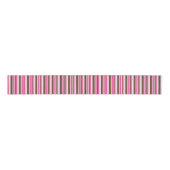 Decorative Ribbon Brown & Pink Stripe  Grosgrain Lint (Voorkant)