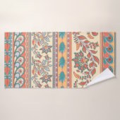 Decorative seamless pattern of borders with flower (Serviette de bain)
