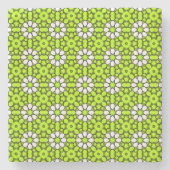 decorative symmetrical geometric pattern coaster  stenen onderzetter (Voorkant)