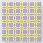 decorative symmetrical geometric pattern coaster  stenen onderzetter (Voorkant)