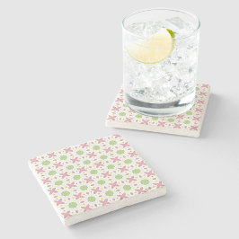 decorative symmetrical geometric pattern coaster  stenen onderzetter