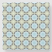 decorative symmetrical geometric pattern coaster stenen onderzetter (Voorkant)