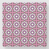 decorative symmetrical geometric pattern coaster  stenen onderzetter (Voorkant)