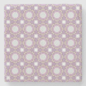 decorative symmetrical geometric pattern coaster  stenen onderzetter (Voorkant)
