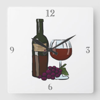Decorative Wall Clock for your kitchen. Vierkante Klok