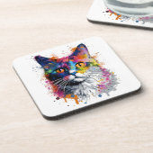 Decorativo Gato caleidoscopio Bier Onderzetter (Linkerzijde)