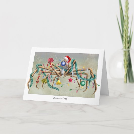 Decorator Crab Christmas Kaart (Voorkant)