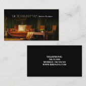 Decorator interieurontwerper Professional-meubelen Visitekaartje (Voorkant / Achterkant)