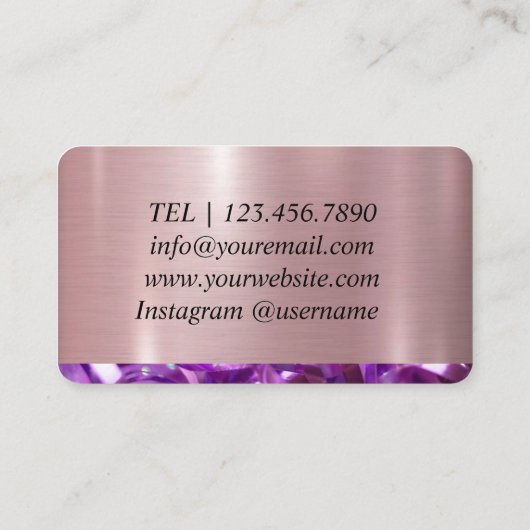 Decorator van de gebeurtenispartij visitekaartje (Achterkant)