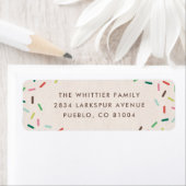 Décorer + Célébrer Étiquette de adresse des arrosa (En situation)