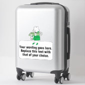 Decorerende stoffen en decorerende stoffen sticker (Koffer)