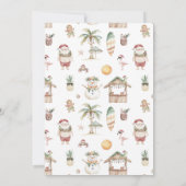 Décorez les Palmiers | Invitation de Noël Fun Trop (Dos)