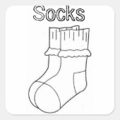 Décorez-vous Chaussettes Stickers (Devant)