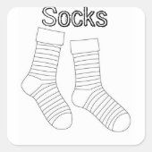 Décorez-vous Chaussettes Stickers (Devant)