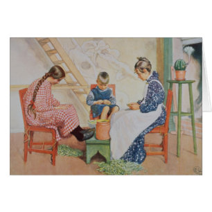 Décorticage des pois, pub. dans "Lasst Licht