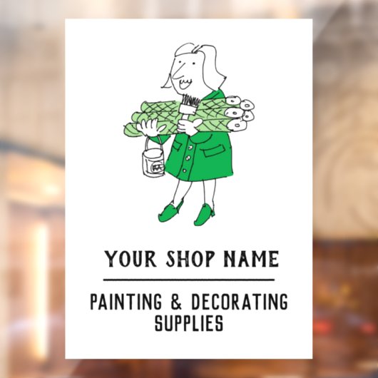 Decorting Supplies Raamsticker (Vel 2)