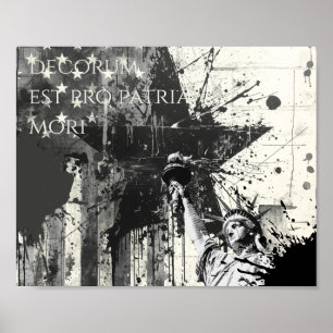 Decorum Est Pro Patria Mori Patriottische Vrijheid Poster