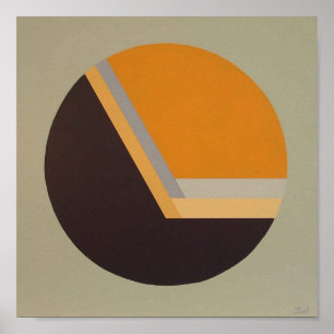 DecoSphere print (10 x 10 inch tangerine)