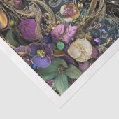 Decoupage 12x16 Canvas Ornate Adorned Horses  Tissuepapier (Detail)