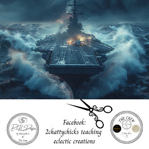Decoupage 250ste Amerikaanse vliegdekschip Storm Tissuepapier