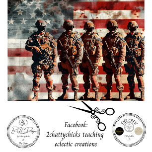 Decoupage 250ste Patriottische Amerikaanse Soldaat Tissuepapier