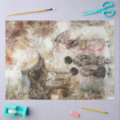 Decoupage 3 Kinderen Kimonos & Parasol Tissuepapier (Craft)