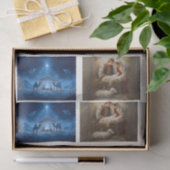 Decoupage 3" Snow Globe & Frame 4x3"-10x14paper Tissuepapier (Geschenk)