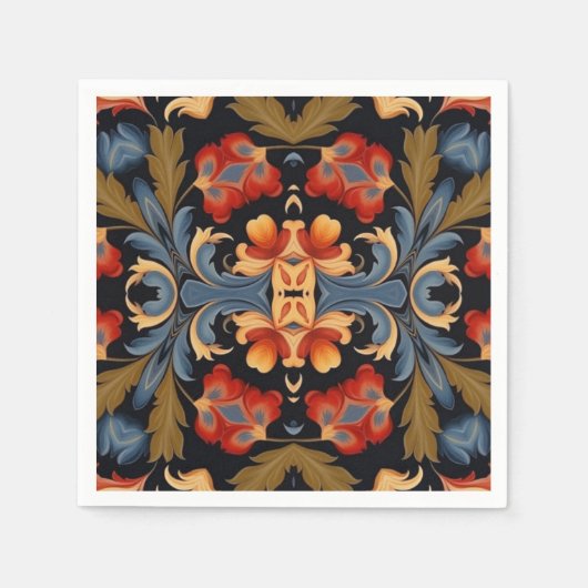 Decoupage 43 Folk Art geïnspireerd Servet (Voorkant)