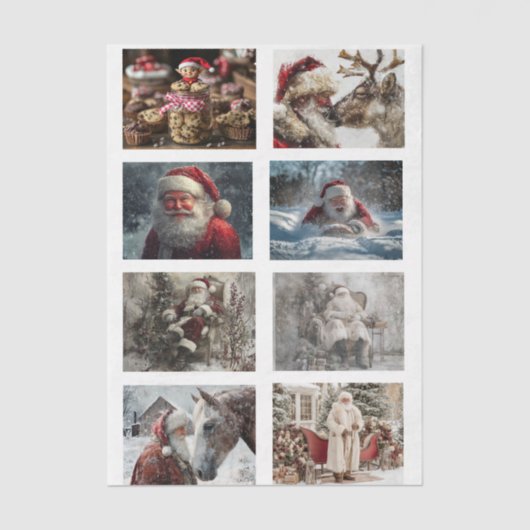 Decoupage 4x3 designs for 3" snow globe & frames tissuepapier (Voorkant)