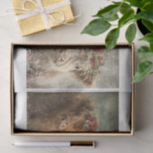 Decoupage 5x7 Highland Calves Winter Scene  Tissuepapier (Geschenk)