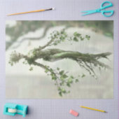 Decoupage Aardse Vrouw Figuur Met Boom Tissuepapier (Craft)