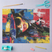 Decoupage Abstract Deco Vrouw Kunstwerk Tissuepapier (Craft)