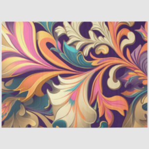 Decoupage Abstract ingewikkeld wervelend palet Tissuepapier