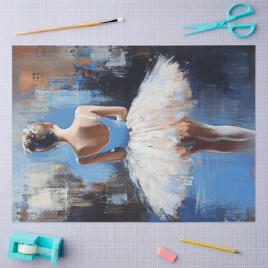 Decoupage Abstracte balletdanser Tissuepapier (Craft)