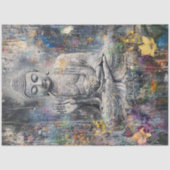 Decoupage Abstracte Boeddha Pose Tissuepapier (Voorkant)