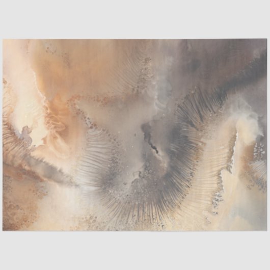 Decoupage Abstracte Faux Achtergrond Zwart Rust Tissuepapier (Voorkant)