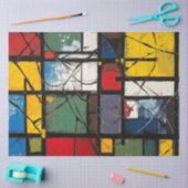 Decoupage Abstracte geometrische levendige kleurvl Tissuepapier (Craft)