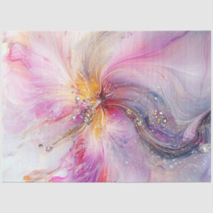 Decoupage Abstracte wervelende pastelbloem pastels Tissuepapier