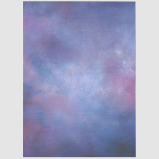 Decoupage Achtergrond Zeemeermin Hemelse Waterverf Tissuepapier (Voorkant)