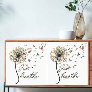 Decoupage Adem gewoon Paardenbloem met Vlinders Tissuepapier