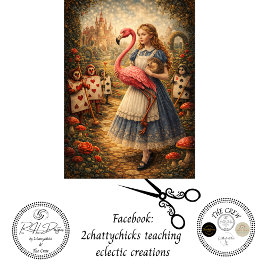 Decoupage Alice Croquet Garden Adventure  Tissuepapier