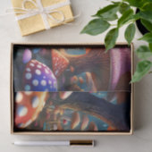 Decoupage Alice tussen de Paddenstoelen Tissue Pap Tissuepapier (Geschenk)